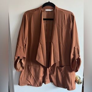 Drapey Open Blazer
